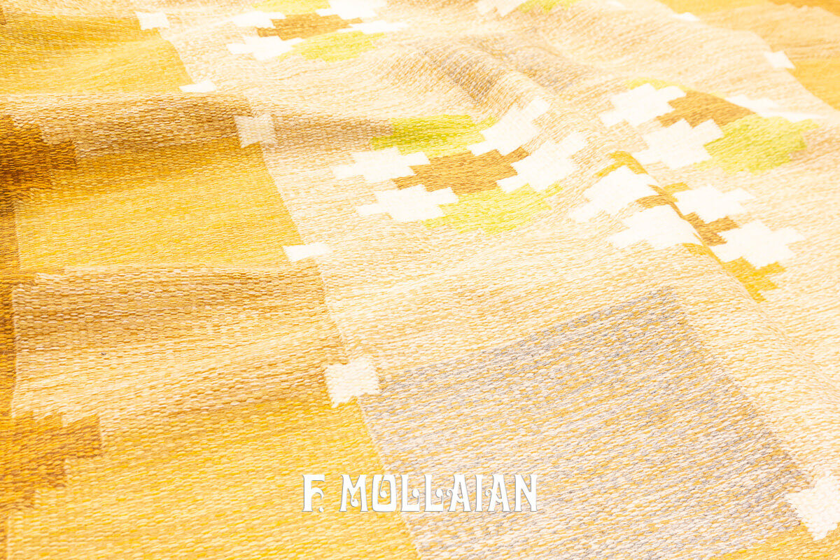 Tappeto Svedese Firmato “I S” Rollakan kilim n°:887936